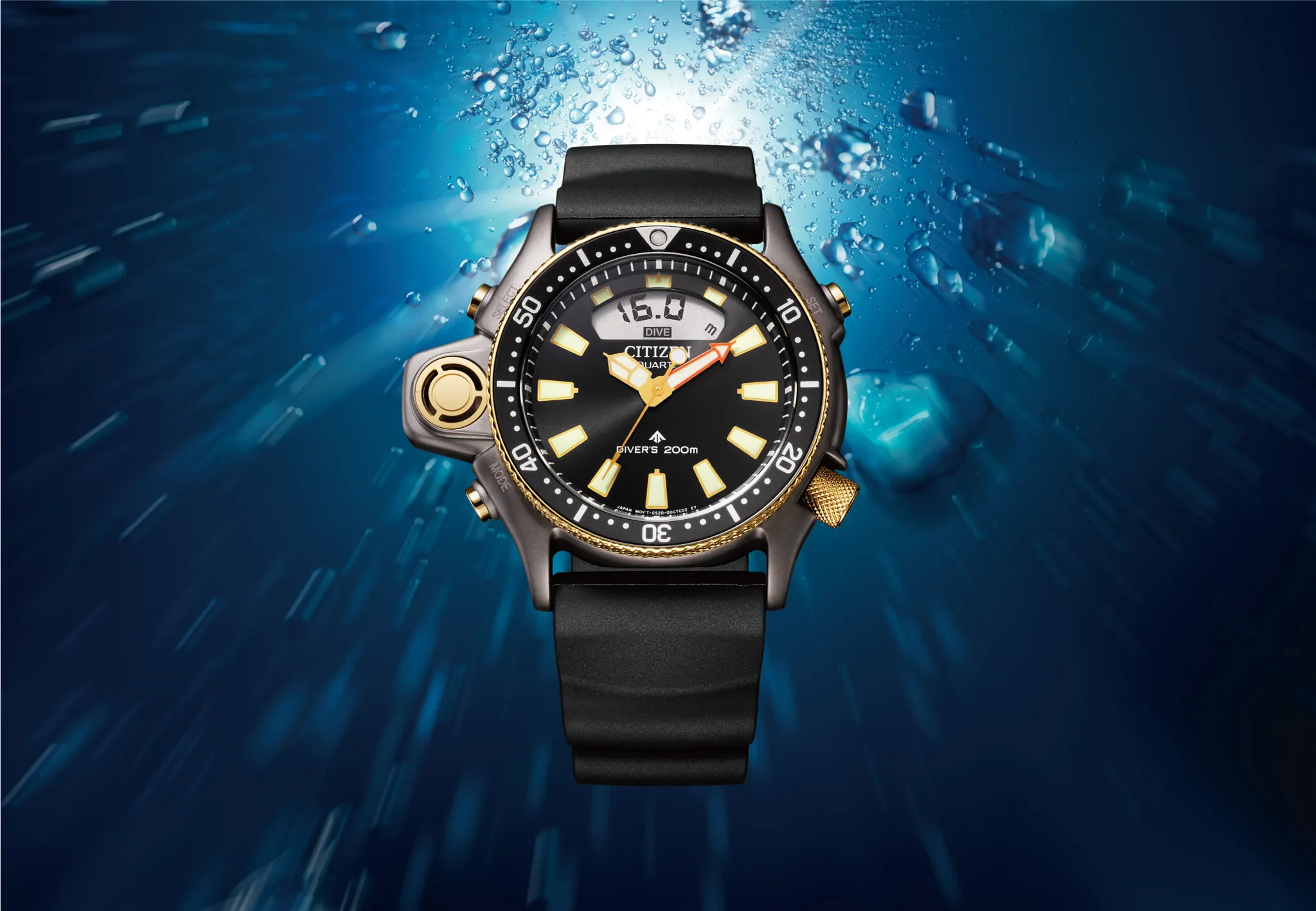 Promaster Aqualand Black Dial BENEBiOL™ PU Strap JP2008-06E